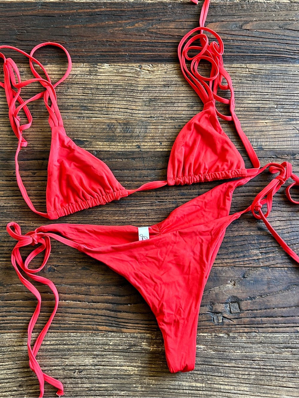 Frankie’s Bikinis | Classic Red String Bikini